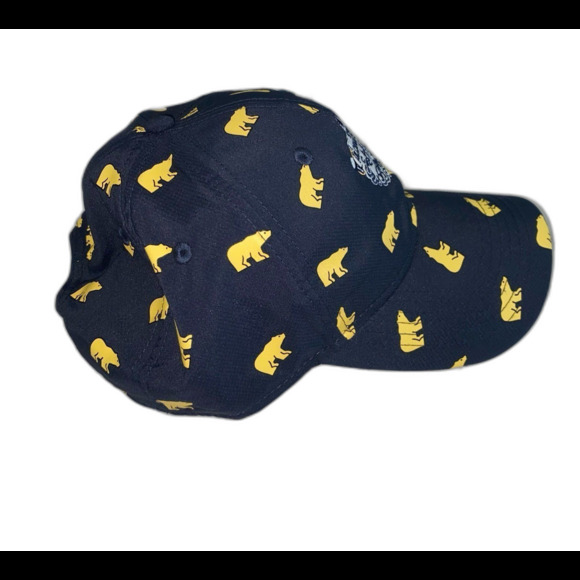 Ahead Cap Hat Unisex Adjustable Strap Navy Yellow “The LongBay Club” - Picture 3 of 9
